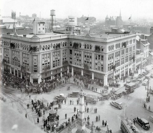 Old photo of Watt & Shand Department Store in Lancaster PA