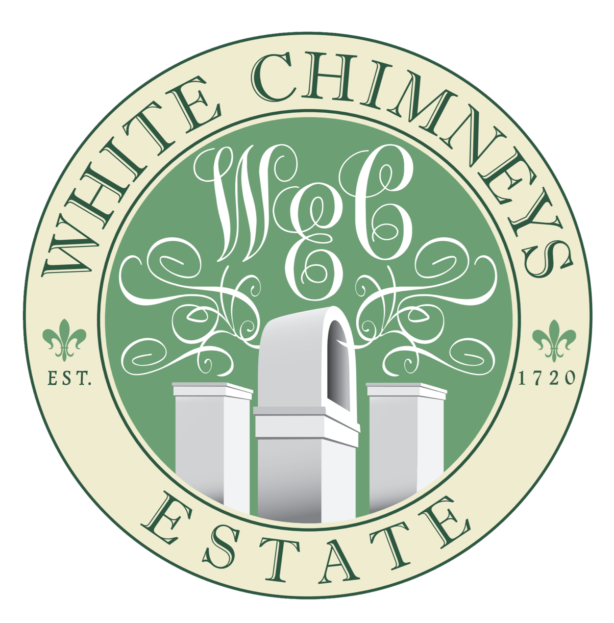 white chimneys estate logo